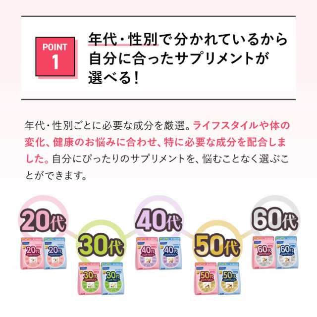 40代からのサプリメント 女性用＜栄養機能食品＞ 45〜90日分