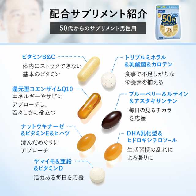 50代からのサプリメント 男性用＜栄養機能食品＞ 15〜30日分 【ファンケル 公式】[ FANCL サプリ サプリメント ビタミンc ビタミンb  還元の通販はau PAY マーケット - FANCL公式ショップ au PAY マーケット店 | au PAY マーケット－通販サイト