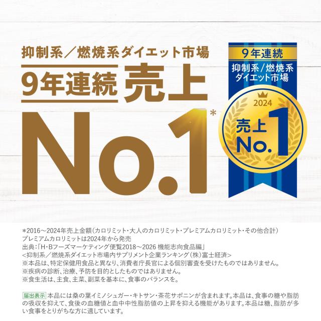 カロリミット＜機能性表示食品＞180回分【ファンケル 公式】[FANCL ダイエット サポート サプリメント カロリー サプリ 健康食品 ダイエットサポートサプリ 桑の葉サプリ 中性脂肪 桑の葉 イミノシュガー キトサン サポニン 女性 脂肪 健康サプリ ポイント増量]_3