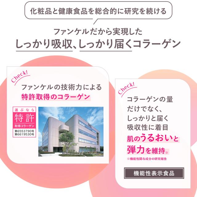 ディープチャージ コラーゲン パウダー＜機能性表示食品＞ 180日分 【ファンケル 公式】[FANCL コラーゲンパウダー 粉末 ビタミンc コラーゲンペプチド ヒアルロン酸 女性 サプリ サプリメント ペプチド 健康 ビタミン 健康食品 個包装 携帯 粉 持ち運び パウダータイプ ]_3