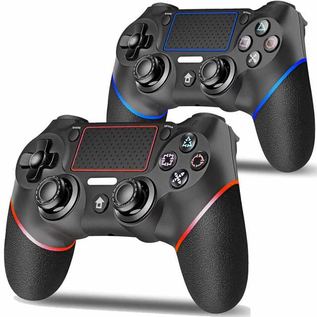 PS4 コントローラー 2台セット PS4 ワイヤレス ゲームパット 無線 Bluetooth接続 最新バージョン Bluetooth リンク遅延なし  600mAh 振動｜au PAY マーケット