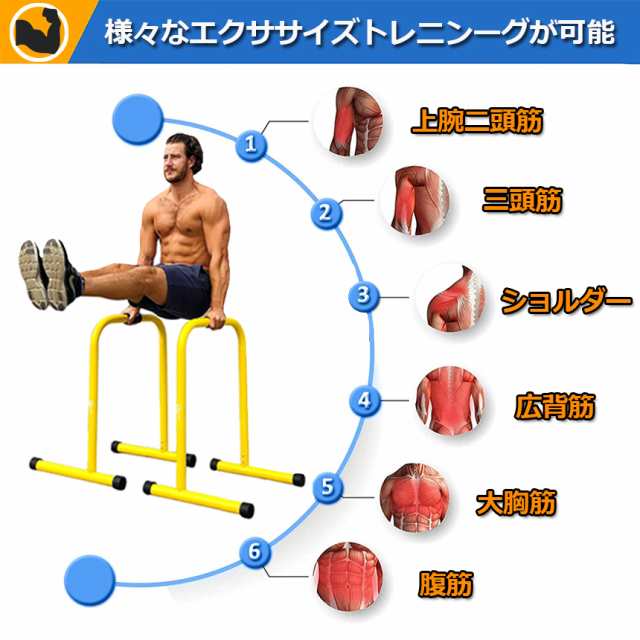 ディップススタンド 懸垂 自宅 筋トレ グッズ 器具 トレーニング 全身