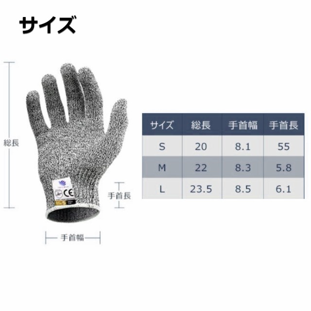 防刃手袋 防刃 切れない手袋 3点セット 作業用 手袋 作業グローブ 耐切