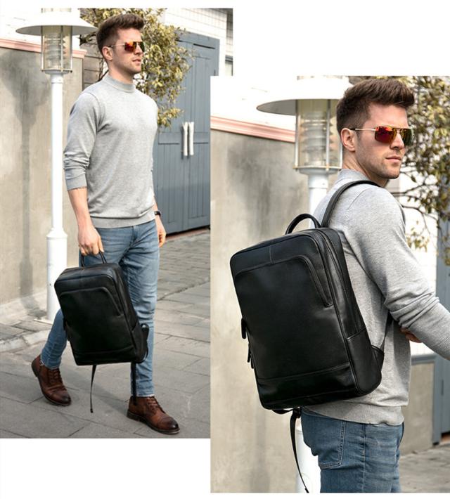 楽天１位獲得 本革ビジネスリュック メンズ 本革使用 撥水加工 ビジネスリュックサック 15 6インチ ワイド サイズ書類収納 送料無料の通販はau Pay マーケット ３qee Com