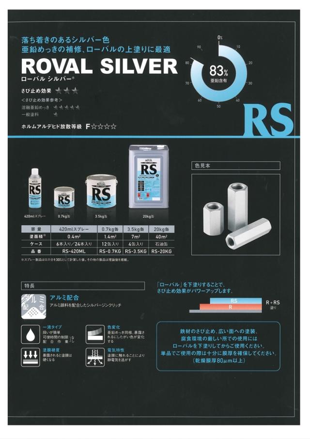 ローバルシルバー ROVAL SILVER 20kg 亜鉛含有83%【ローバル ローバルシルバー ROVAL SILVER 20kg 亜鉛含有83%【ローバル