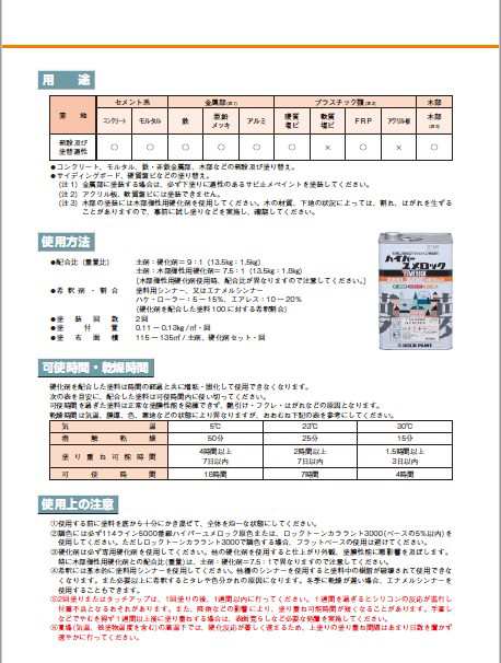 ハイパーユメロック ロイヤルブルー（主剤114-5080／硬化剤114-5140