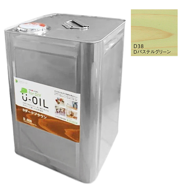 U-OIL　for DIY　パステルグリーン（D38）18L【株式会社シオン】屋内・屋外共用　木部用 57,179円