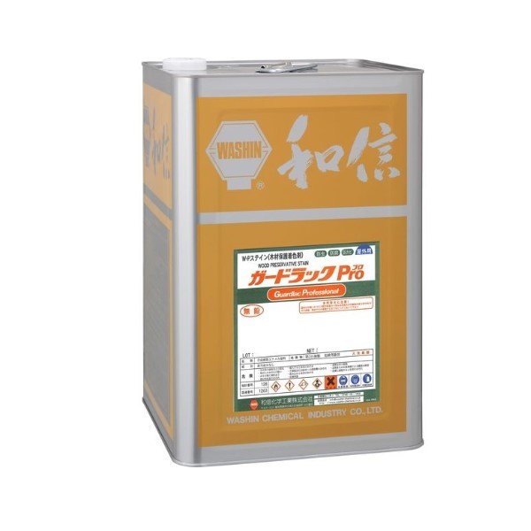 和信ペイント ガードラック プロ ＧＰ−６ グリーン 4L ４缶セット - 2