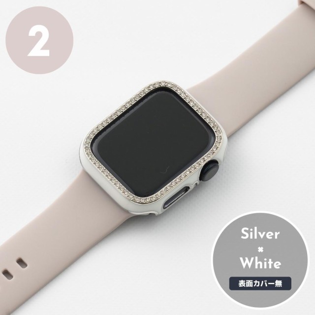 Apple Watch カバー ラインストーン カバー 42mm ブラック