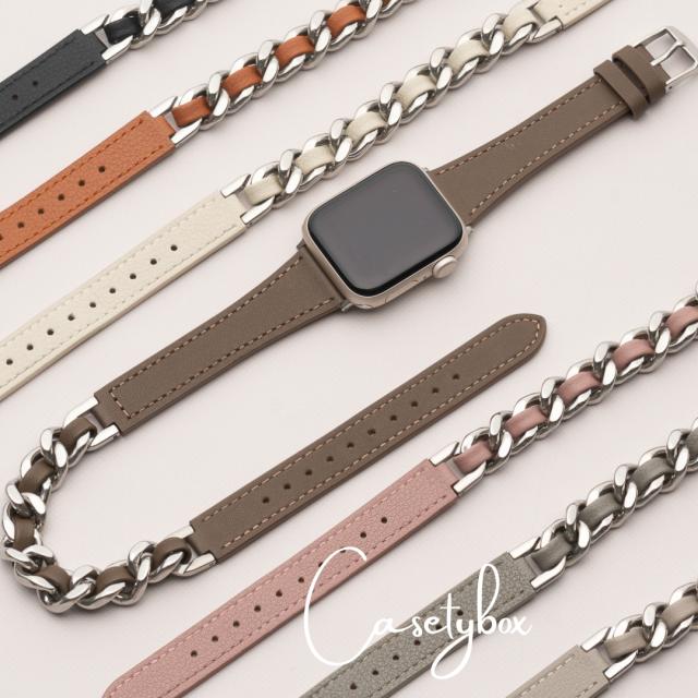アップルウォッチ バンド apple watch チェーン ステンレス
