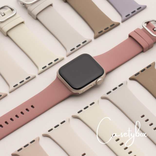 アップルウォッチ バンド シリコン apple watch ベルト レディース 40mm 41mm シンプル スポーツ おしゃれ 女性