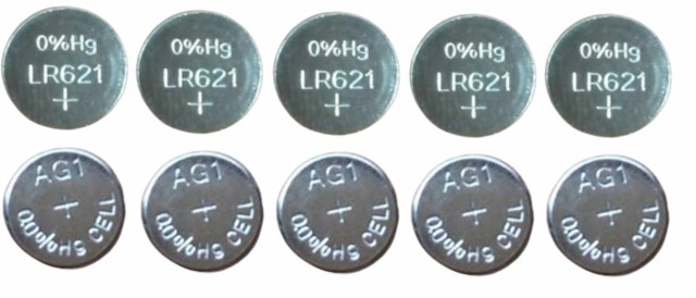 激安通販販売 ボタン電池 LR621 AG1 互換性 LR60 SR621SW SR60 E364 V364 LR621H アルカリ 時計 LED  10個