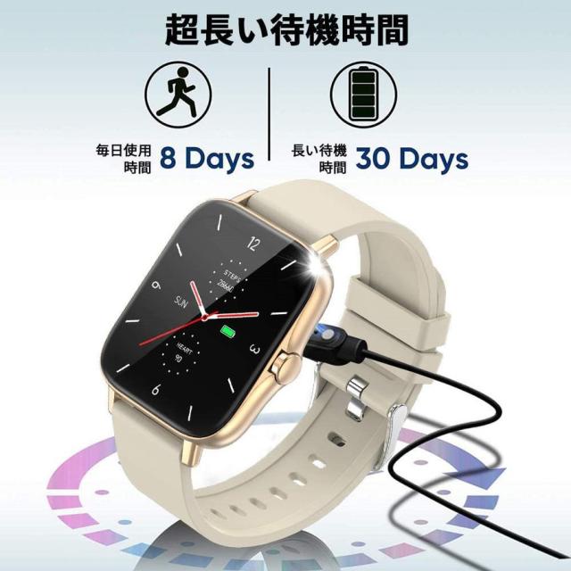 500円クーポン配布中 父の日 スマートウォッチ 日本製センサー 腕時計 心拍 ブルートゥース通話 音声通話機能付き1 7インチ大画面 睡の通販はau Pay マーケット 電子部品商店 Au Pay マーケット店