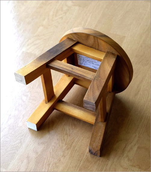 かわいい 木製 北欧 キッズ シロクマ ラウンドスツール 椅子 スツール