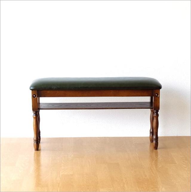 フランスアンティーク木製ベンチスツール/長椅子イス/腰掛け/籐ラタン