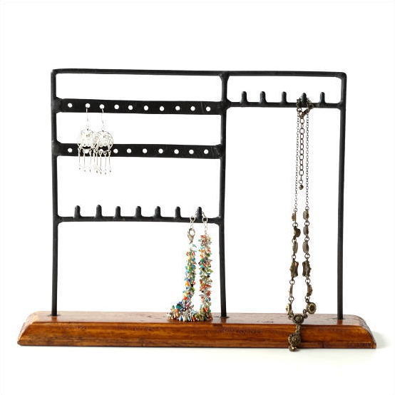 アクセサリースタンド 木製 おしゃれ ディスプレイ アクセサリー 収納 ネックレス ピアス イヤリング アクセサリーディスプレイスタンドの通販は