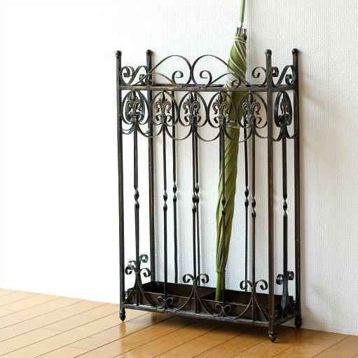 傘立て アンブレラスタンド 四角 アイアン アンティーク