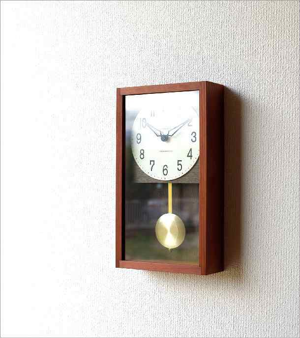 振り子時計 掛け時計 壁掛け時計 おしゃれ 木製 クラシック レトロ モダン シンプル ナチュラル 四角 見やすい 日本製 ヒノキ振り子時計｜au  PAY マーケット