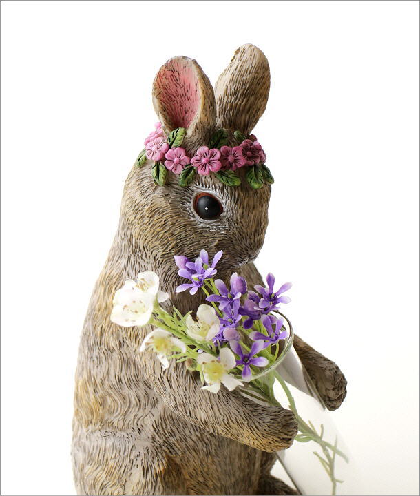 一輪挿し ガラス おしゃれ 試験管 うさぎ 置物 オブジェ かわいい 雑貨 花瓶 フラワーベース 野うさぎの一輪挿しの通販はau Pay マーケット ギギliving