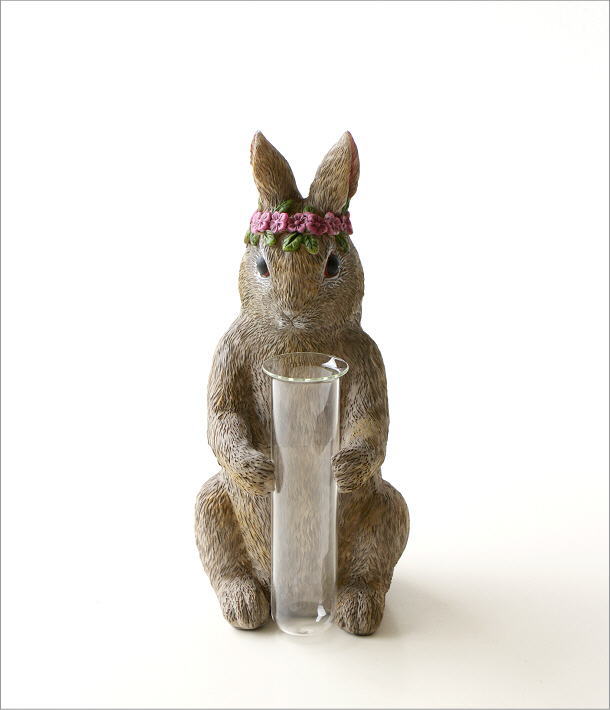 一輪挿し ガラス おしゃれ 試験管 うさぎ 置物 オブジェ かわいい 雑貨 花瓶 フラワーベース 野うさぎの一輪挿しの通販はau Pay マーケット ギギliving
