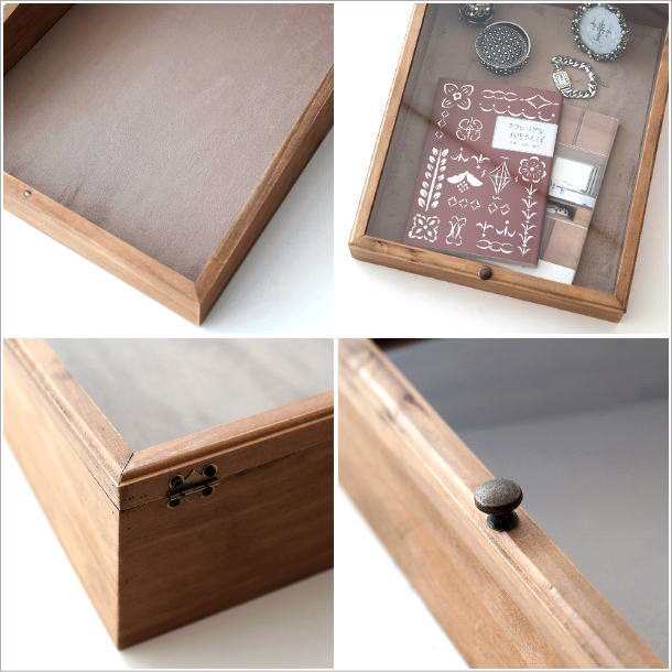 ディスプレイケース 木製 おしゃれ かわいい コレクションケース 卓上