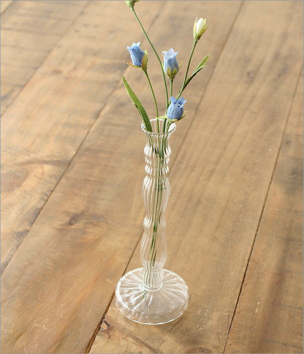 花瓶 フラワーベース おしゃれ クリアガラス 花器 一輪挿し 小さめ かわいい シンプル クリア 軽量 シングルフラワーベース L クリアの通販はau Pay マーケット ギギliving