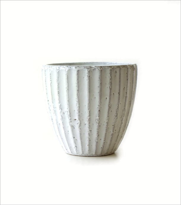 アイボリー プランター 鉢カバー 陶器 観葉植物 アイボリー