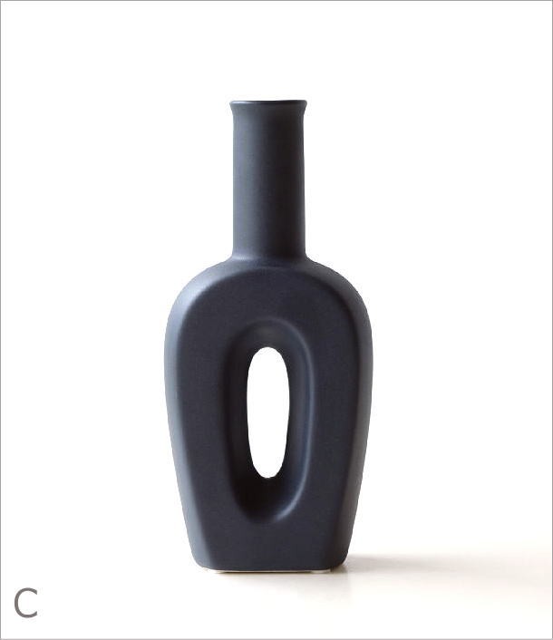 花瓶 フラワーベース おしゃれ かわいい 花器 磁器 焼き物 ナチュラル 立体的 マット PORCELAINフラワーベース トール3カラー｜au  PAY マーケット