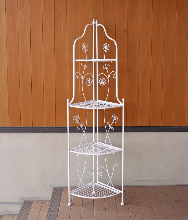 フランスアンティーク　木製コーナーシェルフ　折りたたみ式 フランスアンティーク 木製コーナーシェルフ 折りたたみ式 フランス