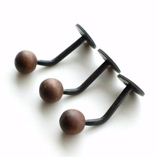 コートフック 帽子掛け ウォールフック 壁掛け 木製 アイアン コート