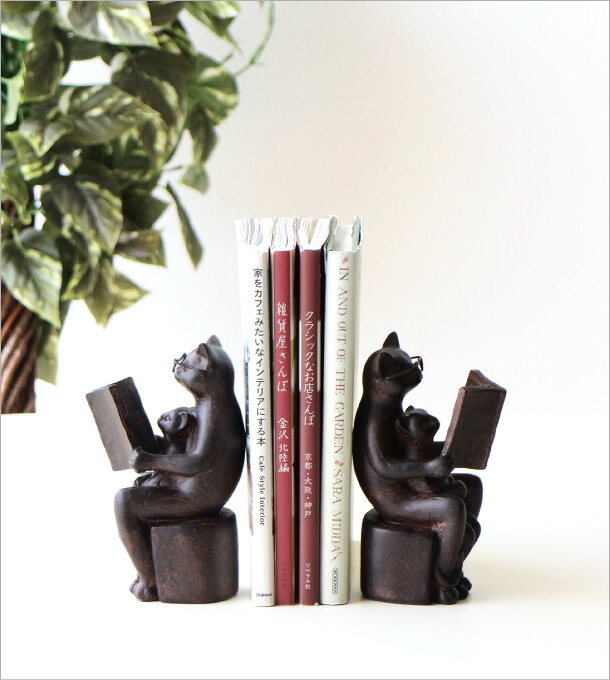 ねこのブックエンド Amazon.co.jp: 東洋石創 ブックエンド(ねこ) 11028 32×16.5×9.5