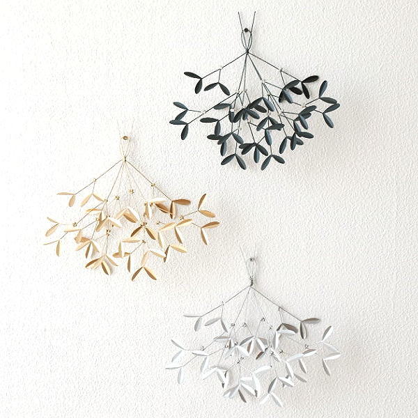 クリスマス 壁飾り オーナメント 飾り オブジェ 壁掛け インテリア ウォールデコ ワイヤースワッグオーナメント 3カラーの通販はau Pay マーケット ギギliving