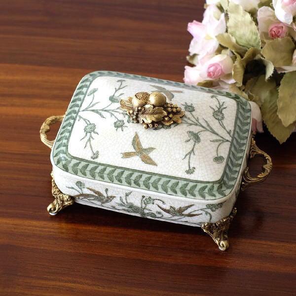 アンティーク陶器ボックス 【公式通販】