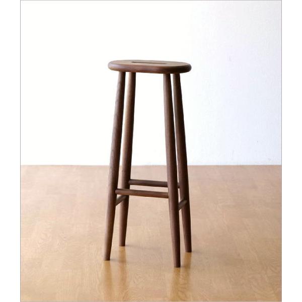 カスタマイズハイスツール - 天然木オーク&ラバーウッド　シンプル カスタマイズハイスツール - 天然木オーク&ラバーウッド シンプル