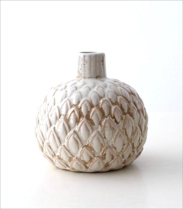 花瓶 陶器 アンティーク レトロ フラワーベース 花器 モダン おしゃれ かわいい セラミックベース BL 送料無料(一部地域除く) kan8582