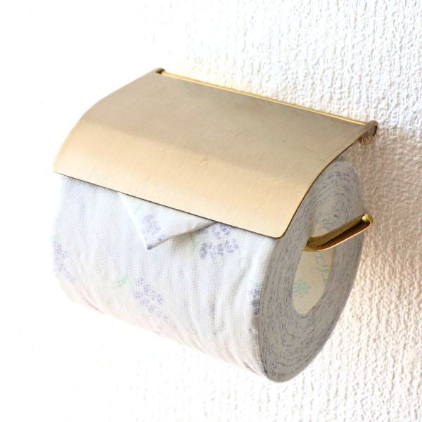 トイレットペーパーホルダー カバー 真鍮 アンティーク エレガント デザイン おしゃれ ゴールド 金 ブラスペーパーホルダー HPシンプルの通販は 7,213円