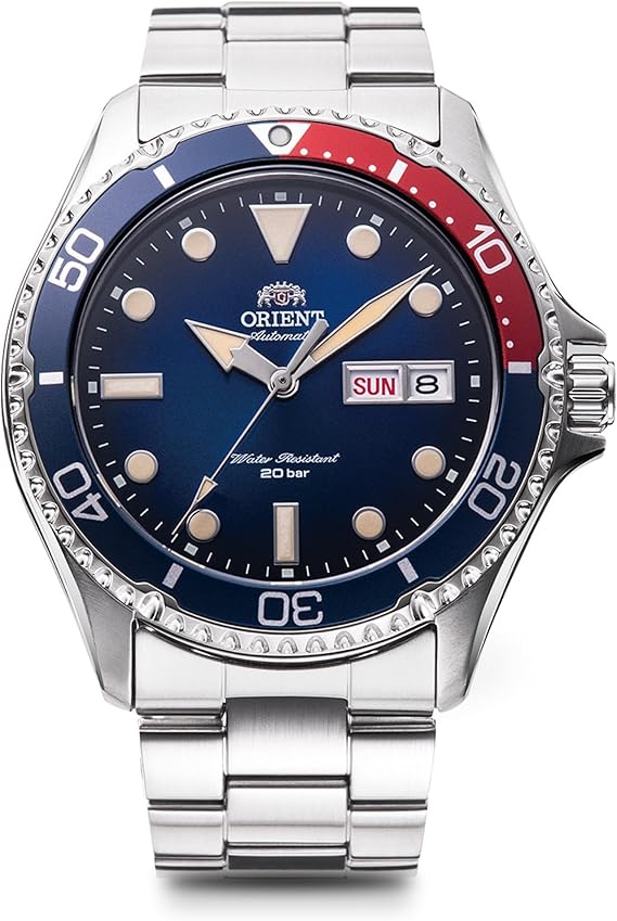 オリエント ORIENT 腕時計 自動巻(手巻付き) DIVER-DESIGN ブルーグラデーション サファイヤクリスタル RN-AA0812L メンズ［国内正規品］