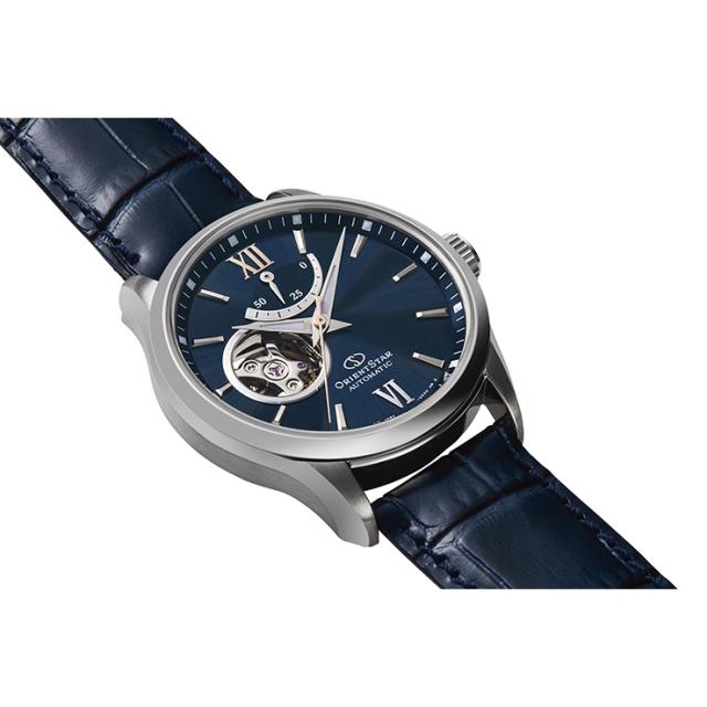 オリエント ORIENT 腕時計 ORIENTSTAR オリエントスター 機械式 自動巻(手巻付き) 海外モデル セミスケルトン ネイビー 革ベルト RE-AT0006L メンズ 国内正規品_5