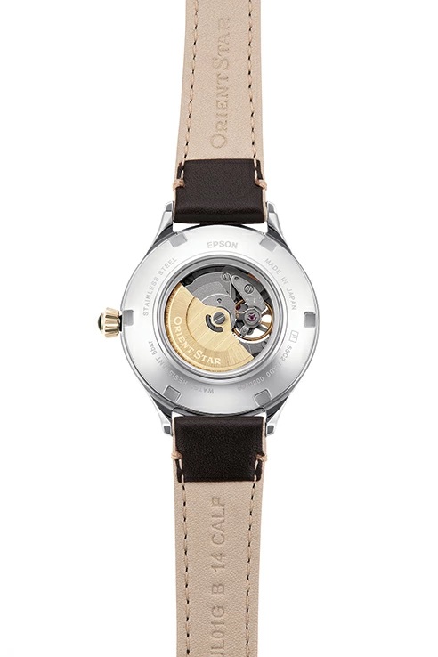 オリエント ORIENT 腕時計 ORIENT STAR オリエントスター セミスケルトン 自動巻(手巻付き) レザーバンド シャンパン ゴールド 日本製 RK-ND0010G レディース [国内正規品]_3