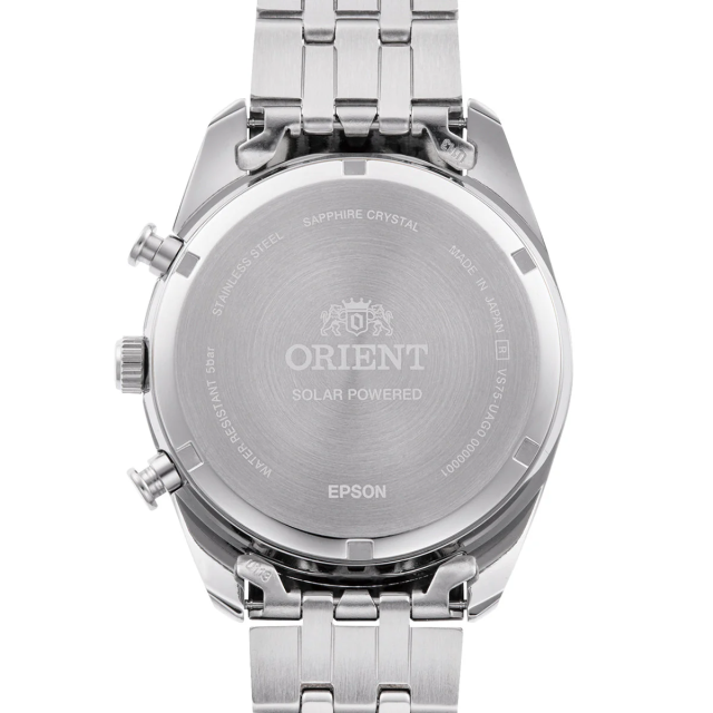 オリエント ORIENT 腕時計 コンテンポラリー ソーラー クロノグラフ 日本製 スカイブルー サファイアガラス 男性用 RN-TX0304L [国内正規品]_1