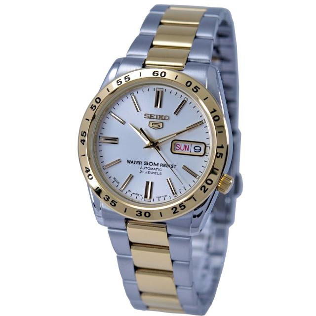 【人気物】セイコー5　ゴールド　自動巻　日付曜日付き Seiko 5 セイコー SEIKO 腕時計 セイコーファイブ [日本製] 自動