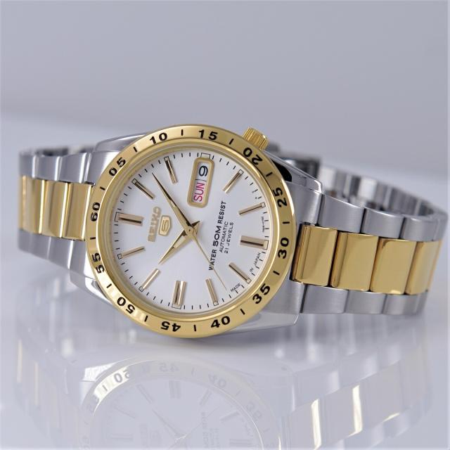 【人気物】セイコー5　ゴールド　自動巻　日付曜日付き SEIKO 腕時計 セイコー 時計 ウォッチ セイコー5 自動巻き 50M