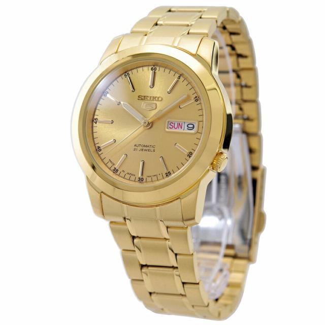 セイコー SEIKO 5 腕時計 自動巻き 日本製 海外モデル ゴールド SNKE56J1 メンズ [逆輸入品]