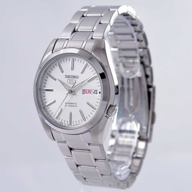 セイコー SEIKO 5 腕時計 海外モデル 自動巻き 日本製 ホワイト文字盤 SNKL41J1 メンズ [逆輸入品]｜au PAY マーケット