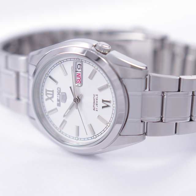 セイコー SEIKO 5 腕時計 海外モデル 自動巻き シルバーカラー