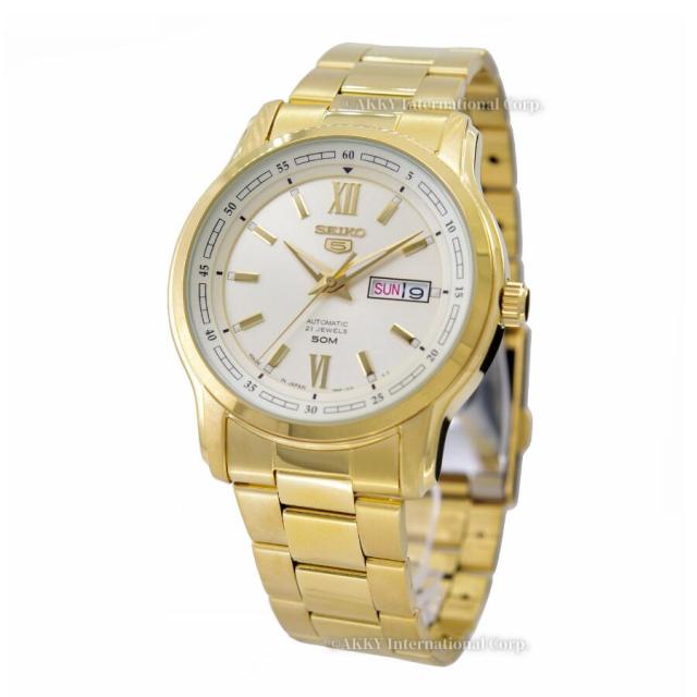 セイコー SEIKO 5 腕時計 海外モデル 自動巻き 日本製 シャンパンゴールド SNKP20J1 メンズ [逆輸入品]