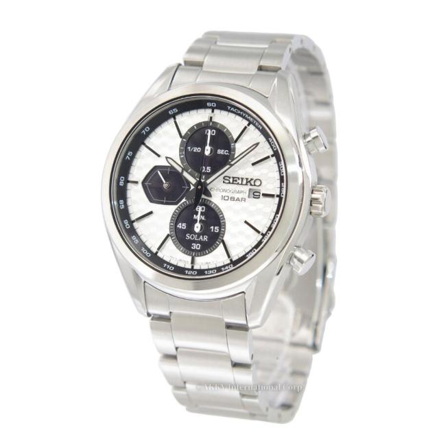 セイコー SEIKO 腕時計 ソーラー マッキナ スポルティーバ クロノグラフ 海外モデル シルバー SSC769P1 メンズ (逆輸入品)