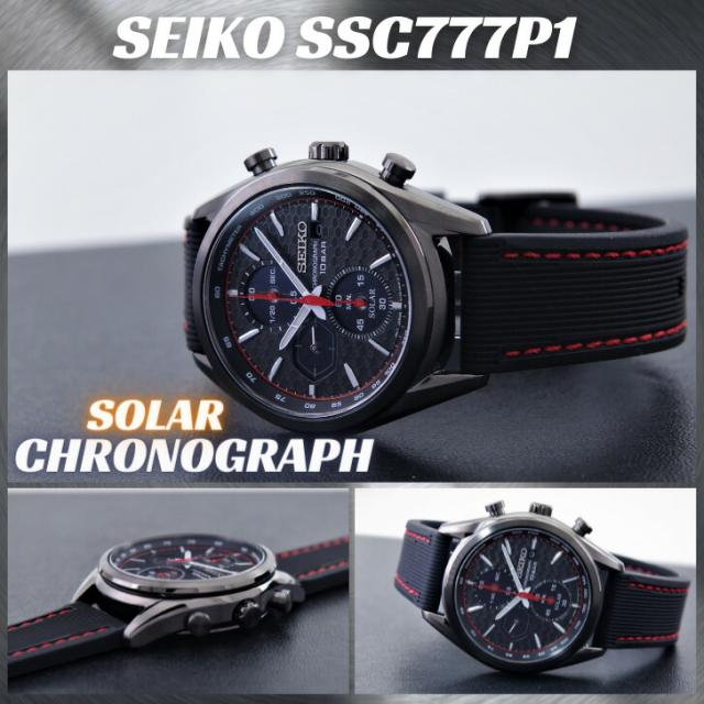 セイコー SEIKO 腕時計 ソーラー クロノグラフ ブラック 海外モデル SSC777P1 メンズ [逆輸入品]_10