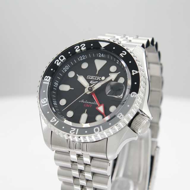セイコー SEIKO 5 スポーツ 腕時計 自動巻(手巻付き)「SKX Sports Style」海外モデル GMT機能搭載 ブラック SSK001K1 メンズ [逆輸入品]の通販は