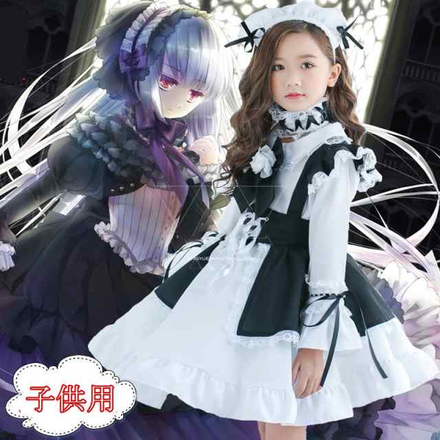 メイド コスプレ レディース服 子供 キッヅ 女の子 エンジェルビーツ